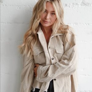 Distressed Cord Jacket